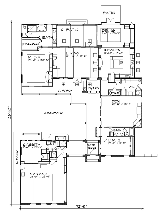 House Plans With Detached Casitas